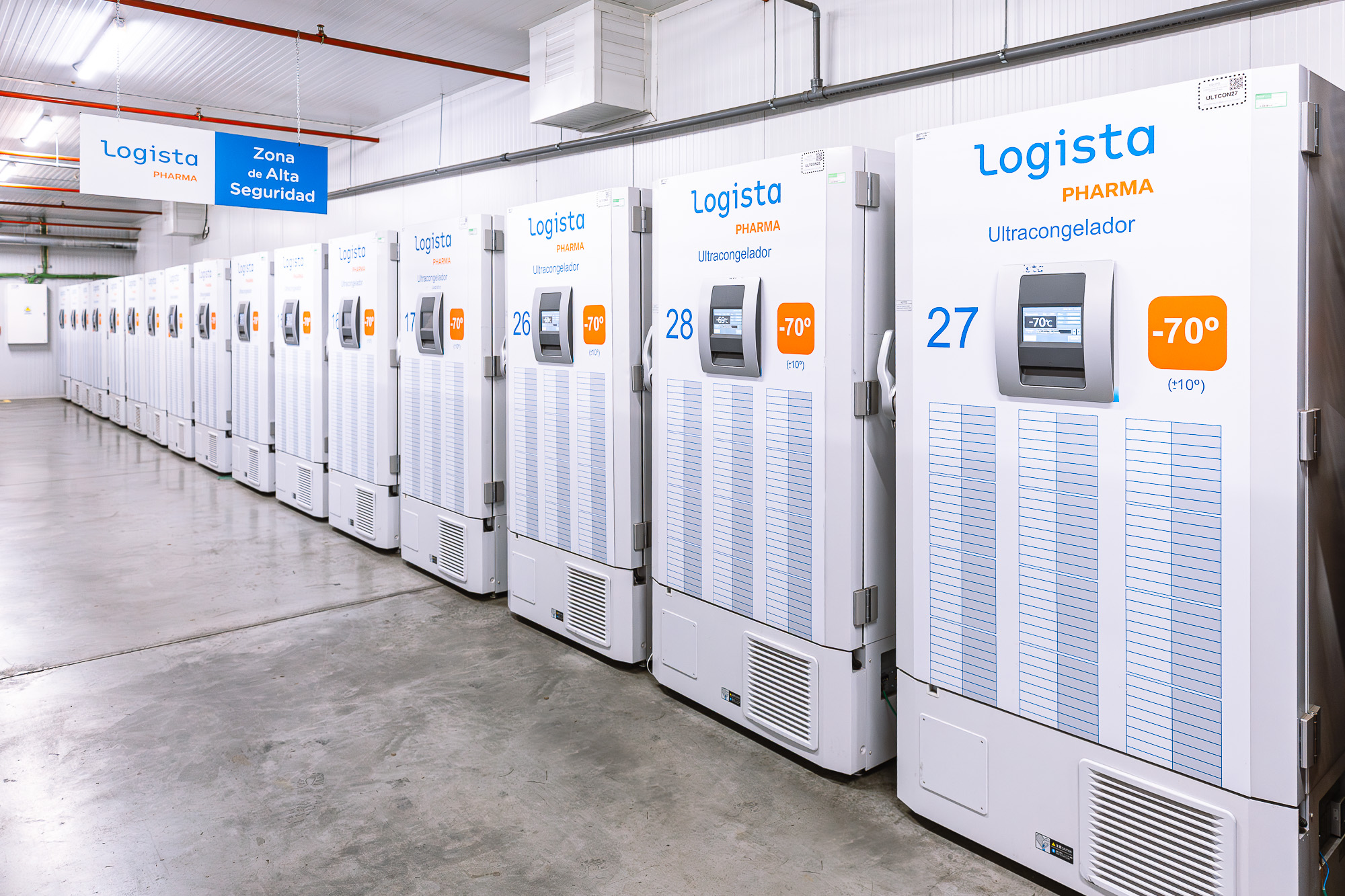 Ultracongeladores de Logista Pharma